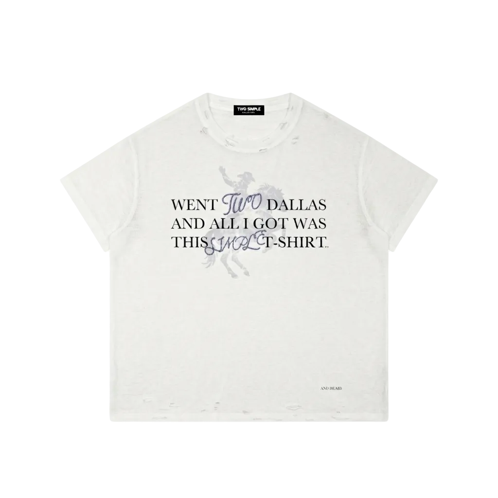 Dallasbrand Tシャツ ホワイト DALLAS HEAD TEE – Two Simple Clothing