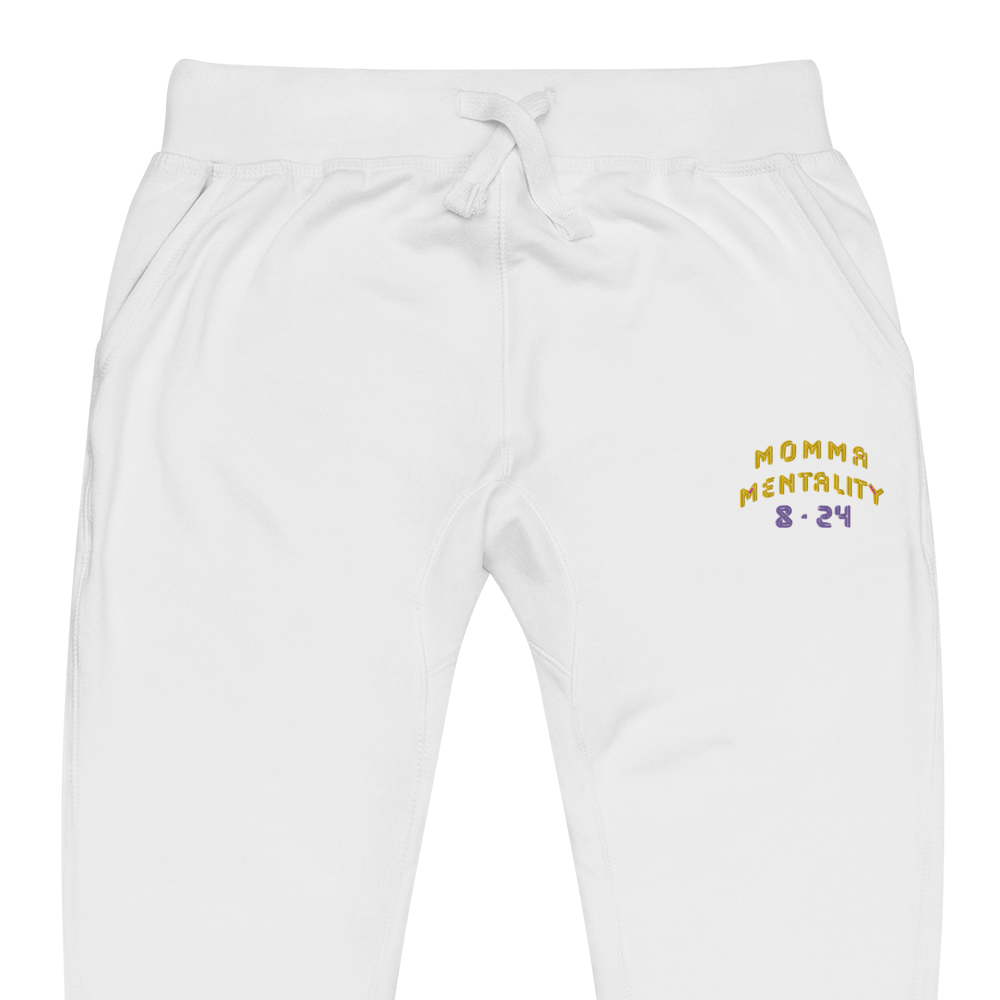 MOMMA MENTALITY SWEATS WHT image 1