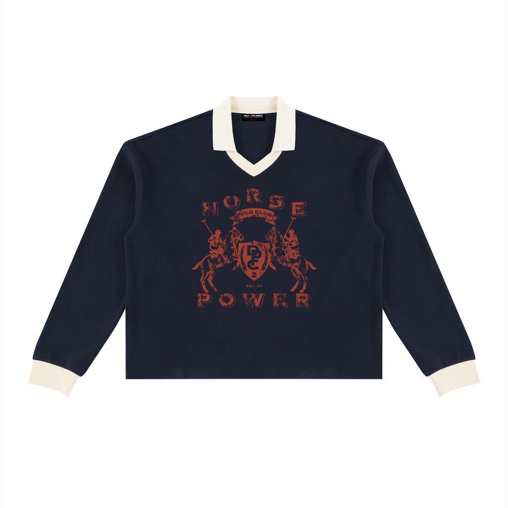 HORSE POWER LONG SLEEVE POLO by FIELD