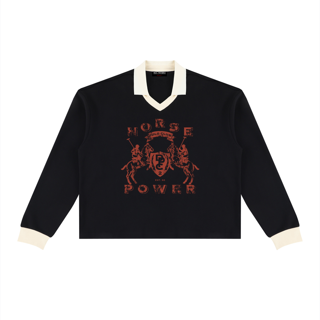 HORSE POWER LONG SLEEVE POLO by FIELD