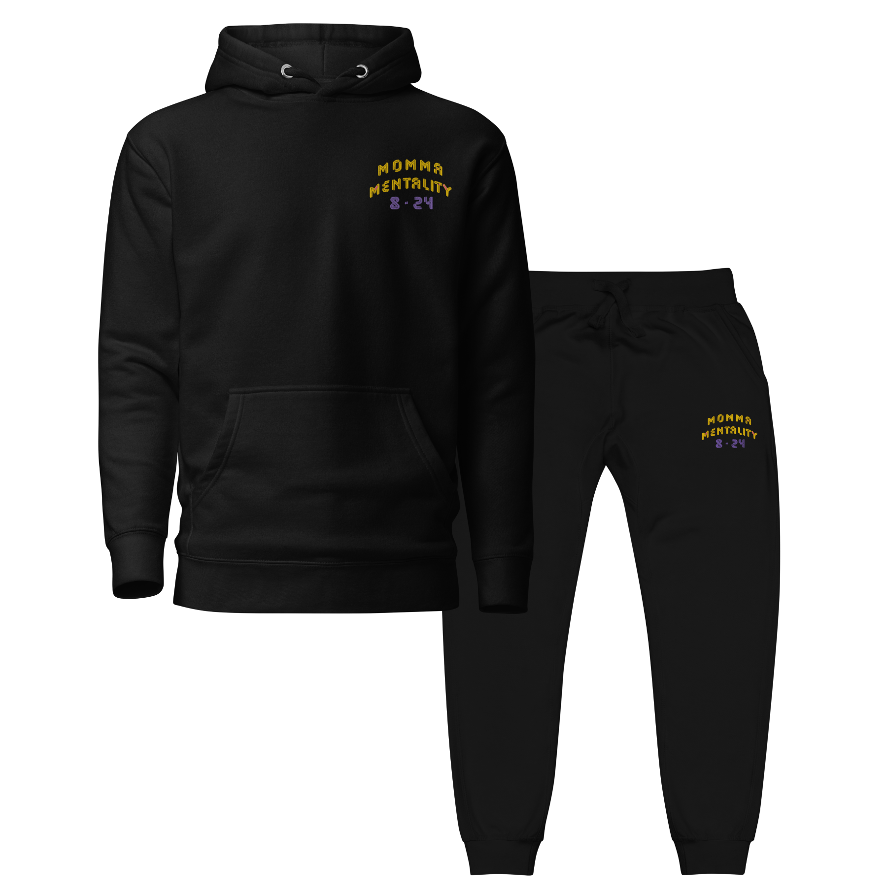 MOMMA MENTALITY SWEAT-SET BLK image 0
