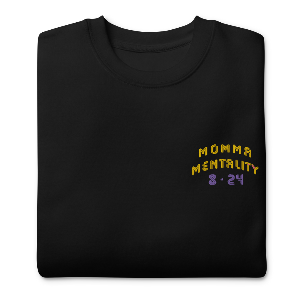 MOMMA MENTALITY SWEATSHIRT BLK image 3