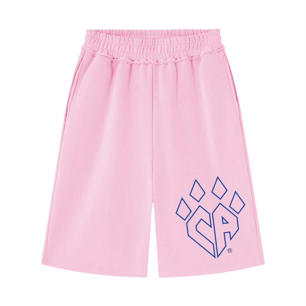 Unisex Raw Edge Fleece Shorts