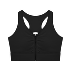 Women’s Cropped Zip Yoga Sports Bra