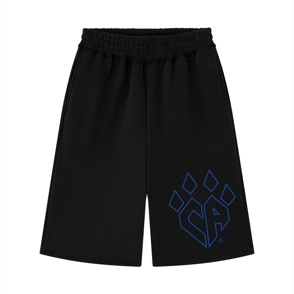 Unisex Raw Edge Fleece Shorts