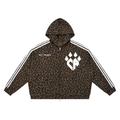 Unisex Leopard Full Zip Hoodie