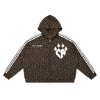 Unisex Leopard Full Zip Hoodie