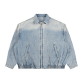 Vintage Wash Full-Zip Raw Denim Jacket by FIELD