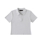Bodycon Short Sleeve Polo Shirt
