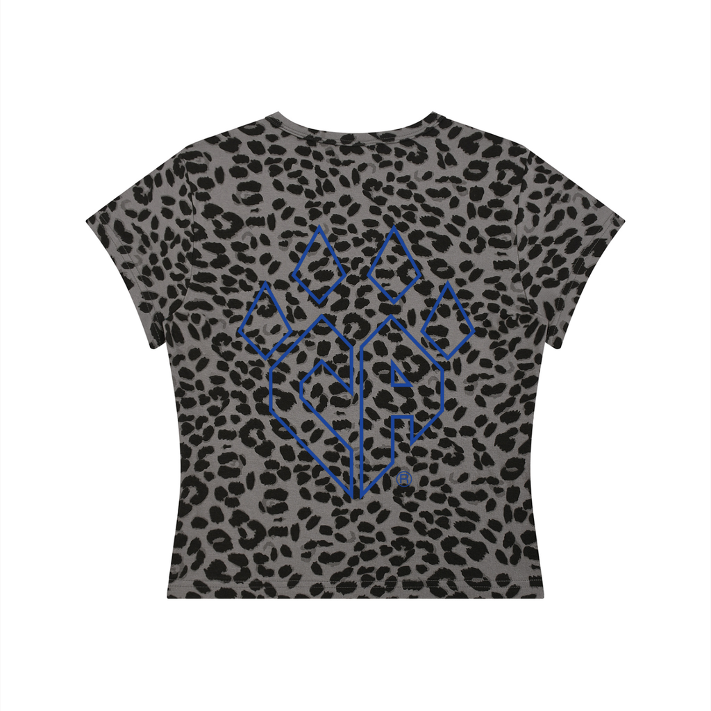 Women’s Leopard Print Crop T-Shirt