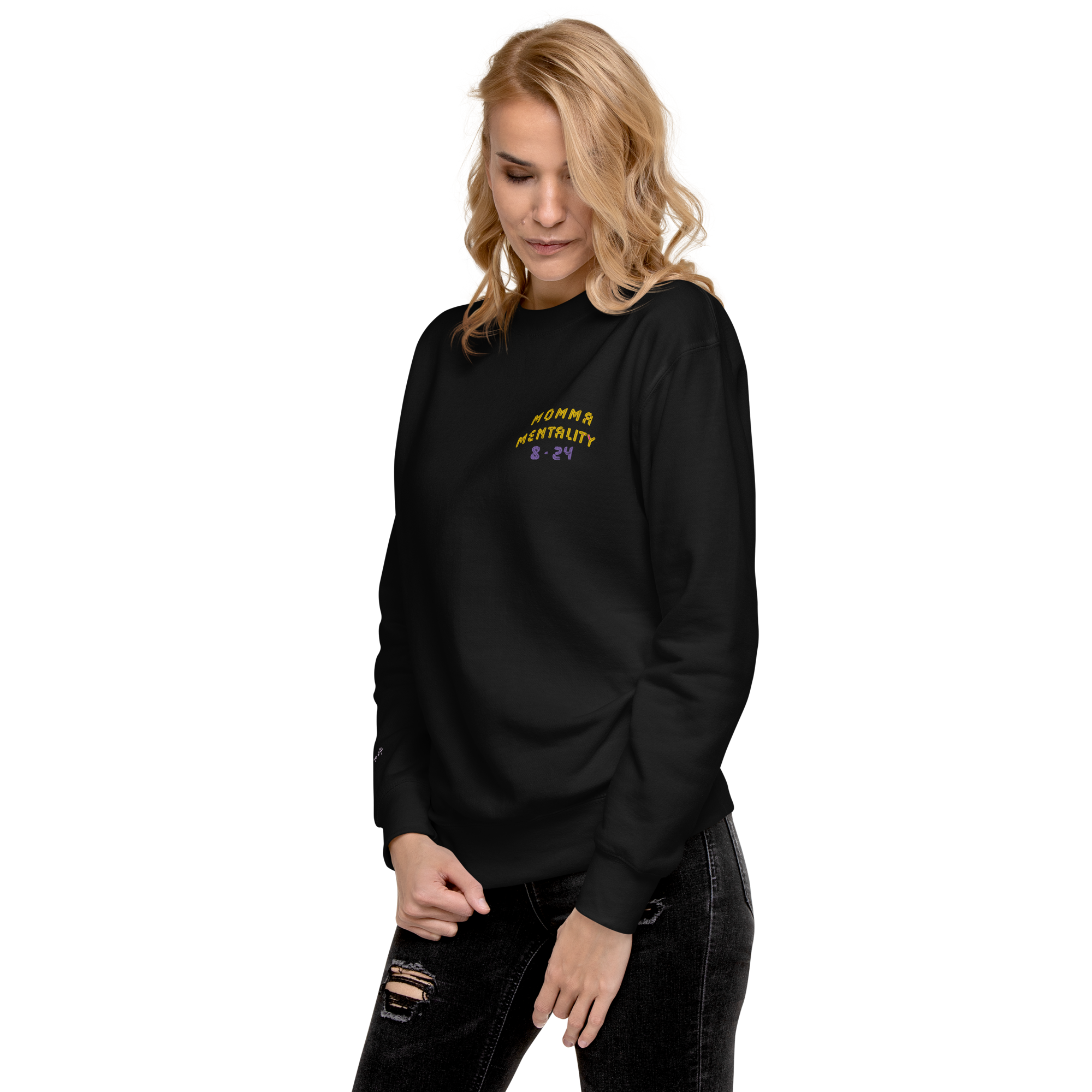 MOMMA MENTALITY SWEATSHIRT BLK image 6