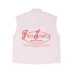 Men's Boxy Striped Sleeveless Shirt