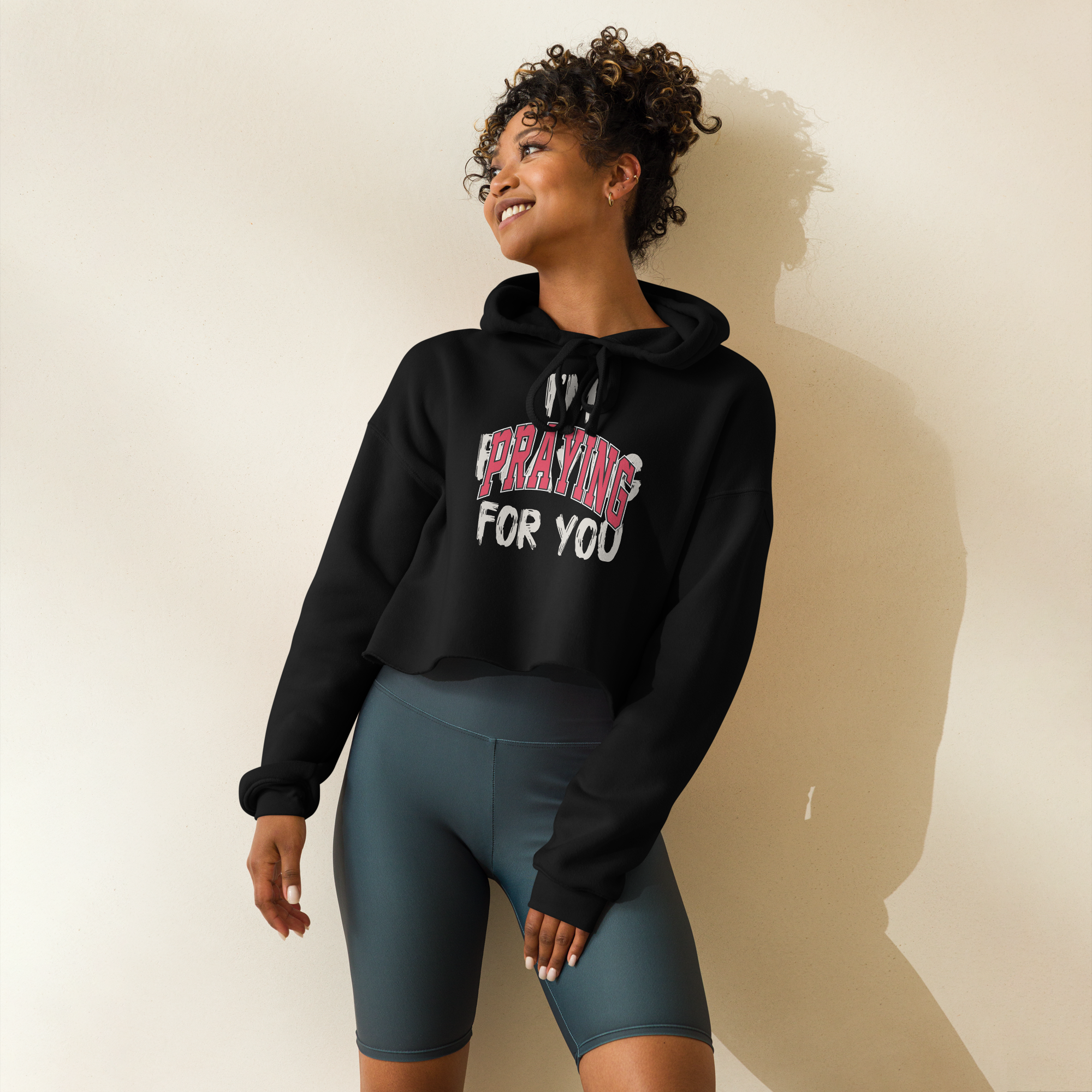 PRAYING CROP HOODIE image 5
