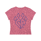 Women’s Leopard Print Crop T-Shirt