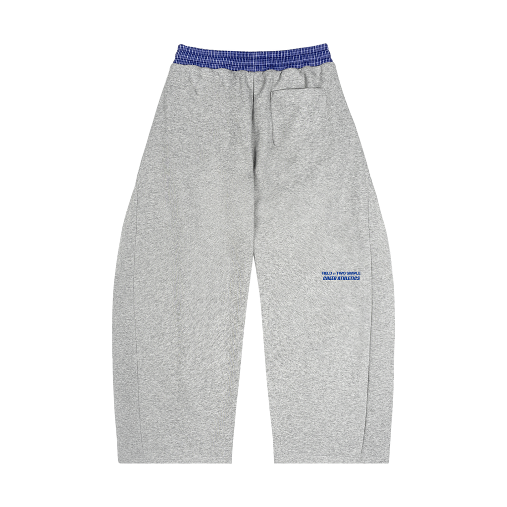 Plaid Waistband Barrel Sweatpants