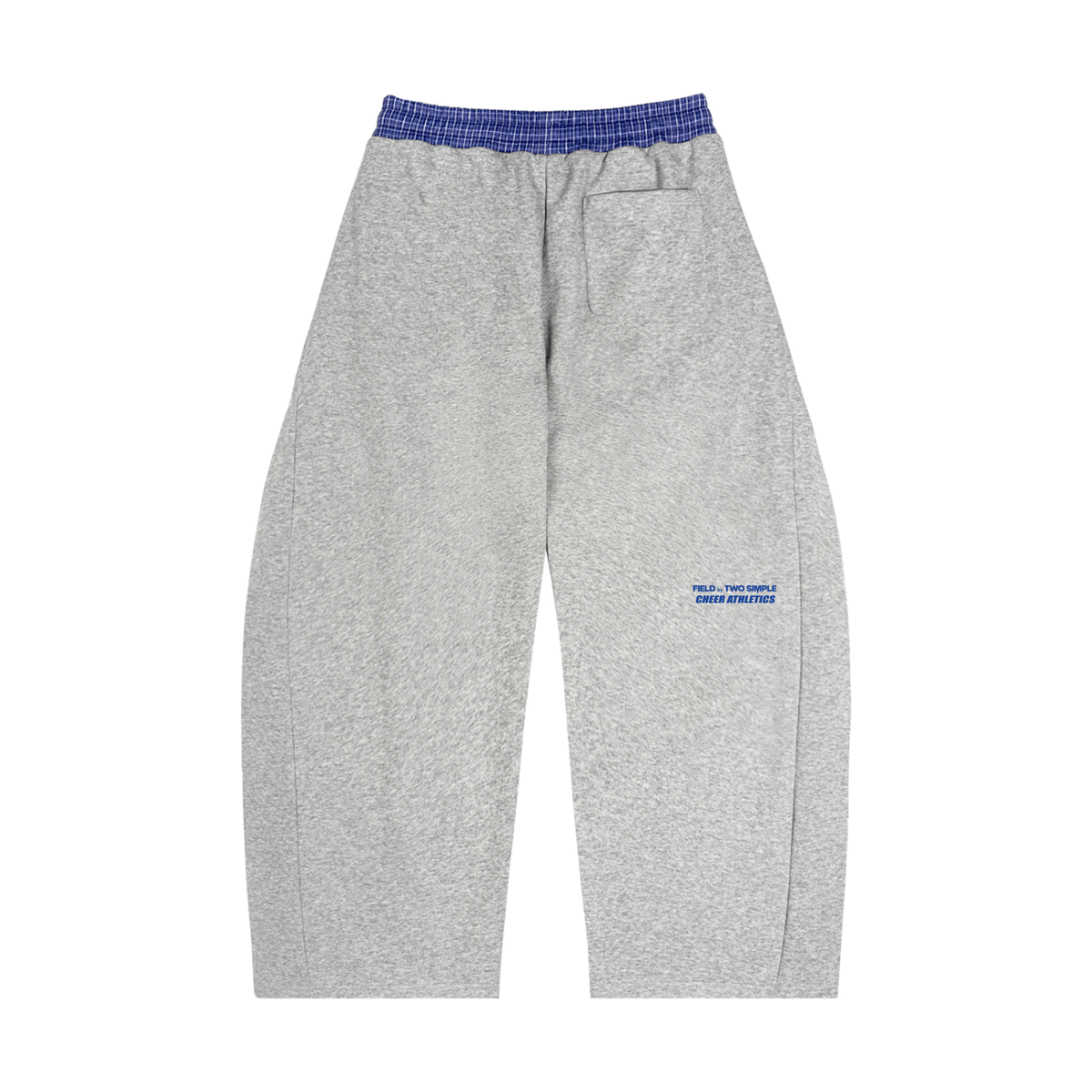 Plaid Waistband Barrel Sweatpants