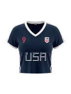 WC 2026 CROPPED JERSEY TEE - WOMENS 'USA' image 2