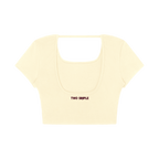 CLOSED-OFF CROP TEE image 1