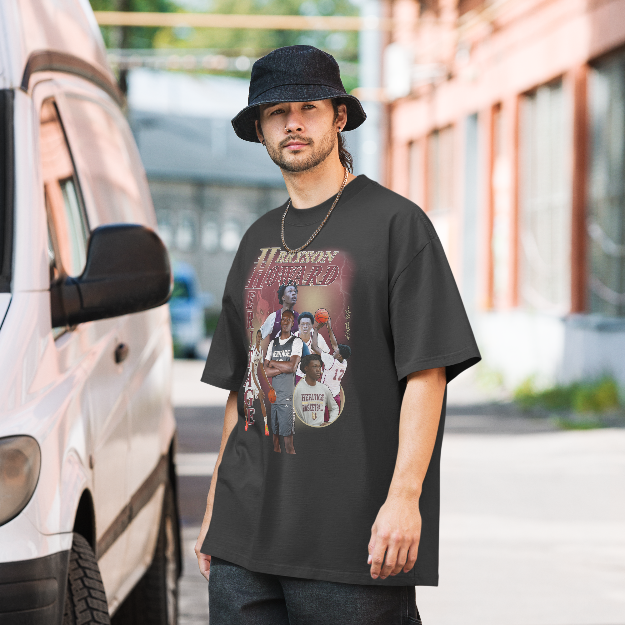 Bryson Howard "Hustle Man" PREMIUM TEE image 8