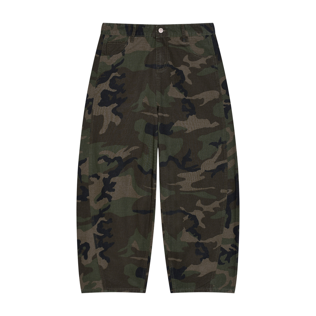 Men's Camo Barrel Leg Cargo Pants – Two Simple Clothing Men's Camo Barrel Leg Cargo Pants – Two Simple Clothing