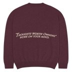 T.W.O KNITTED SWEATER 'OX BLOOD' image 1