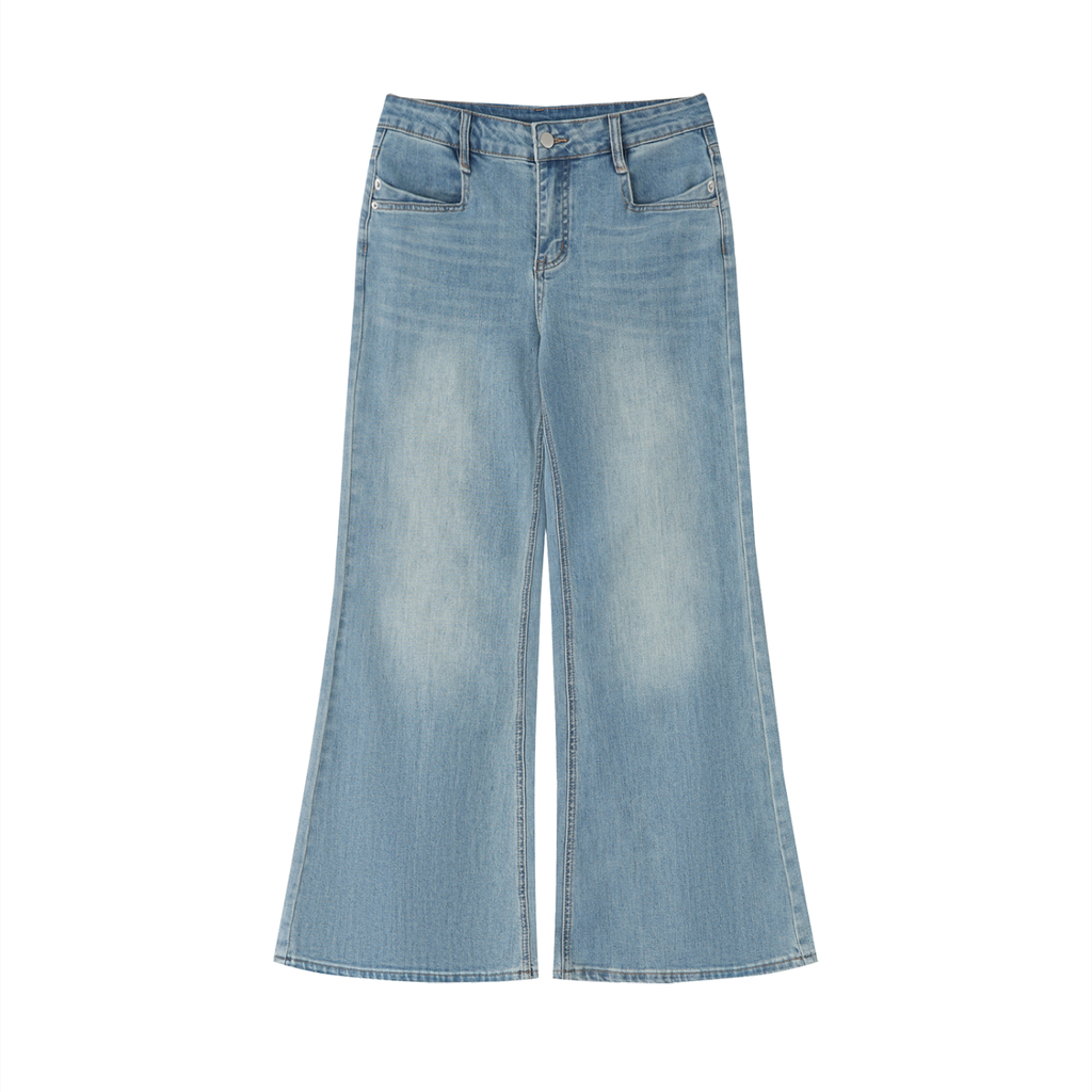 Women's Vintage Wash Flared Leg Jeans image 0