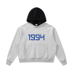 Unisex Fleece Raglan Color Block Hoodie