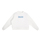 Essential Fleece Mock-Neck Crew Sweatshirt