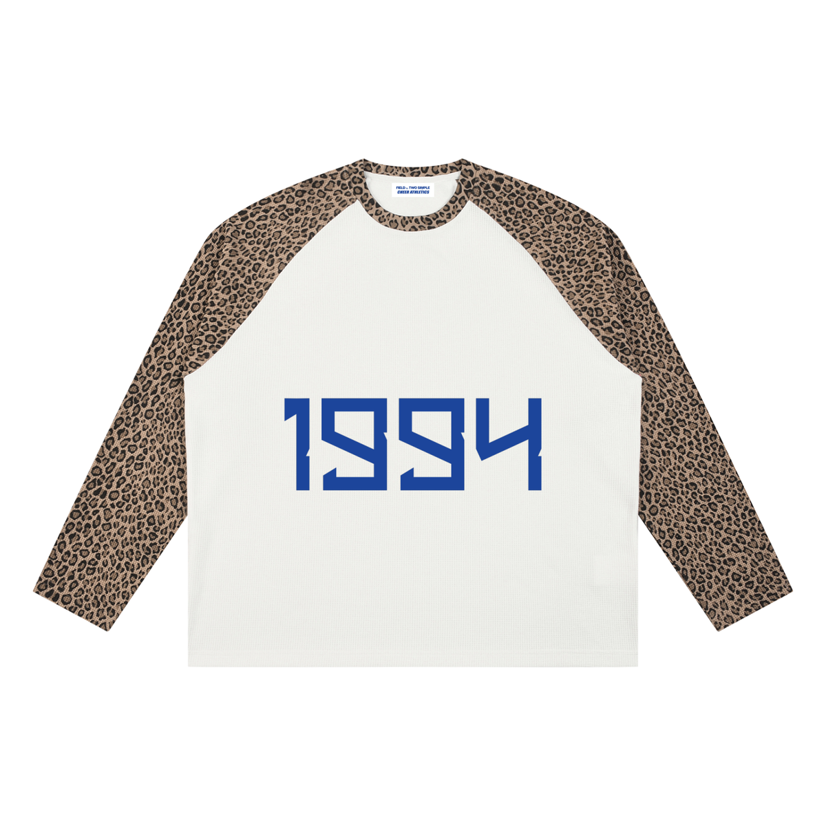Unisex Leopard Panel Raglan Sleeve T-Shirt