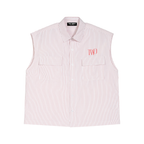 Men's Boxy Striped Sleeveless Shirt