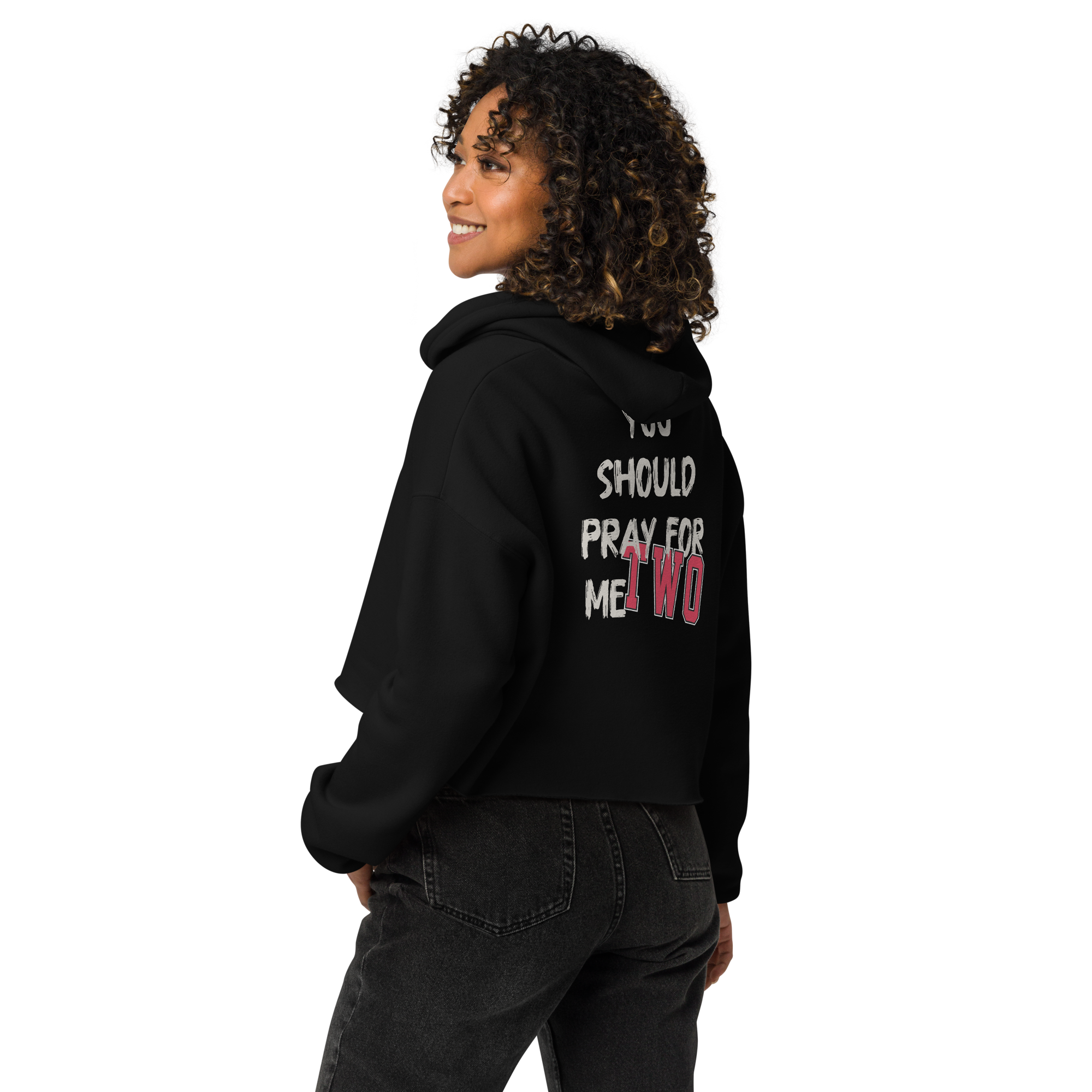 PRAYING CROP HOODIE image 6