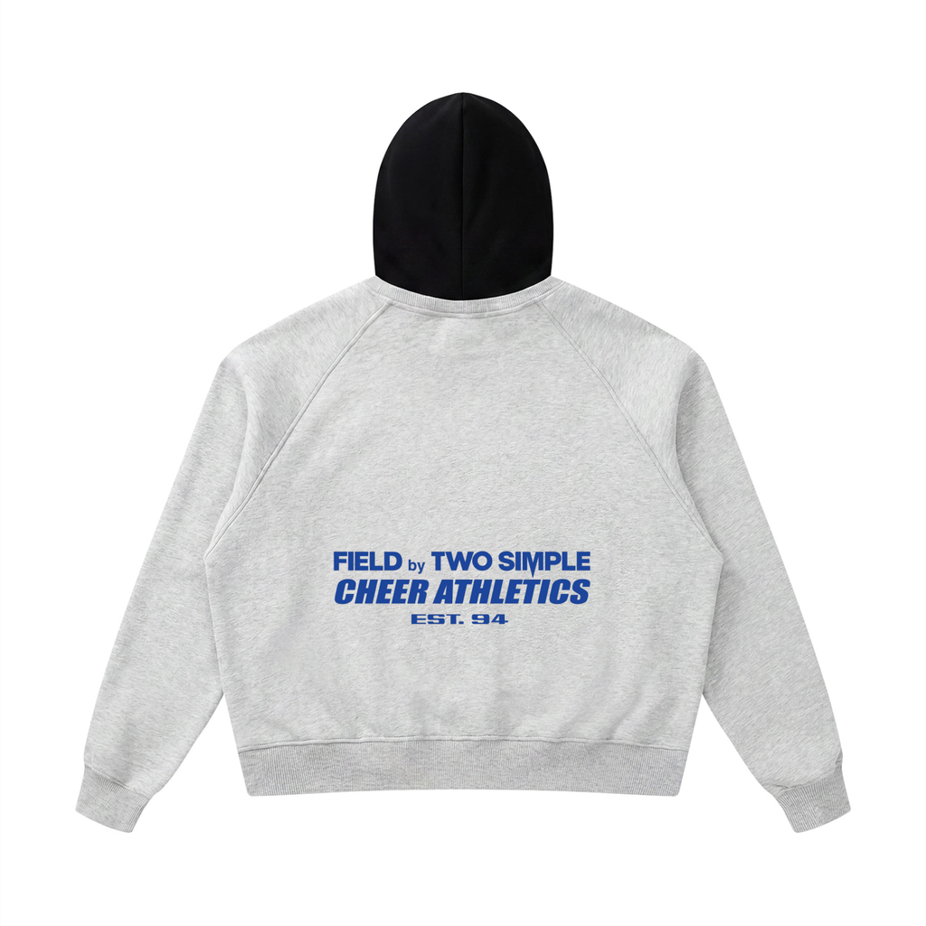 Unisex Fleece Raglan Color Block Hoodie