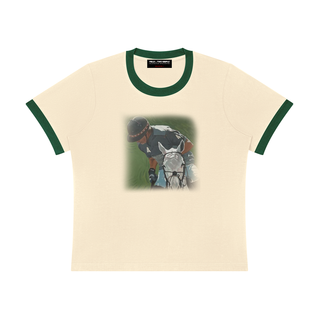 MY KING 'WOMENS' RINGER TEE by FIELD