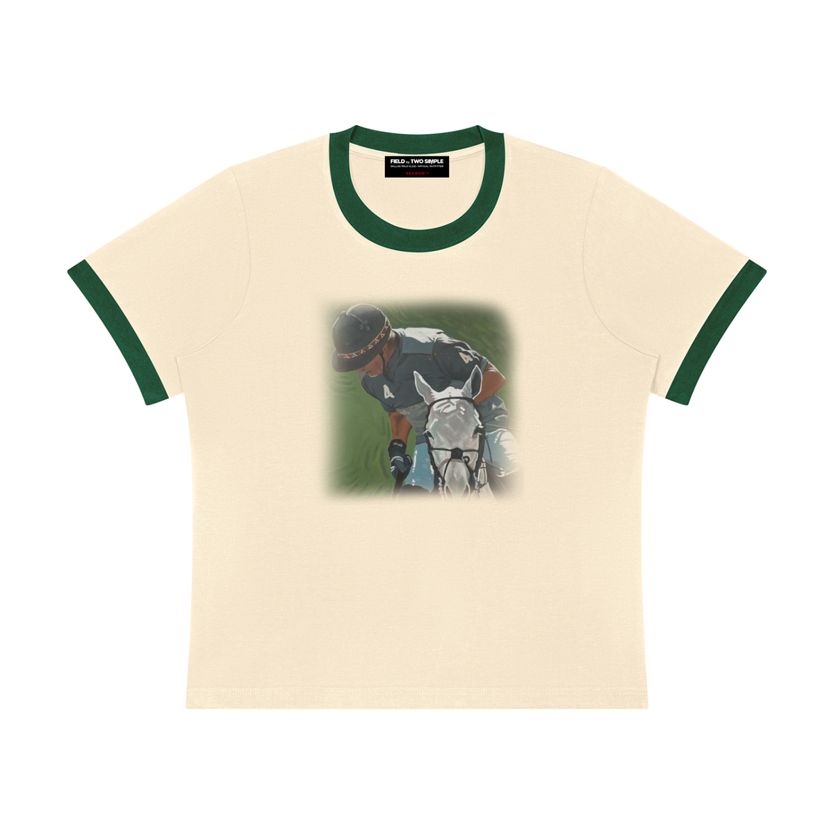 MY KING 'WOMENS' RINGER TEE by FIELD