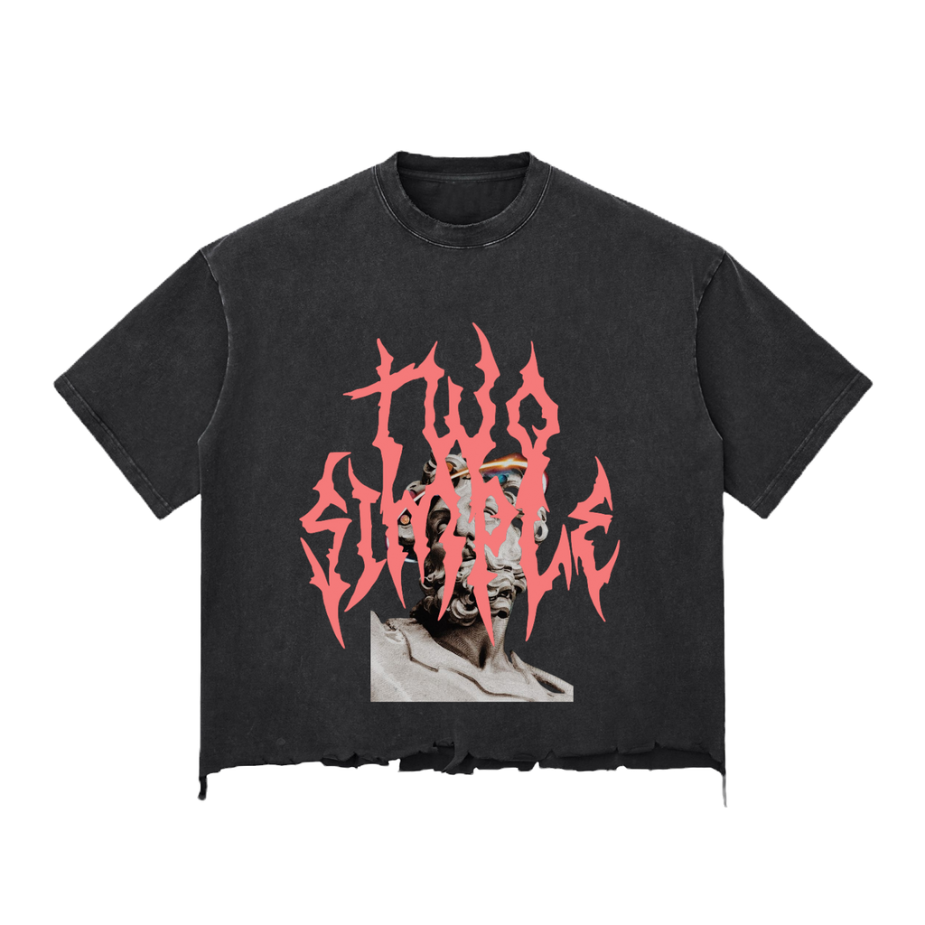 Snow Wash Raw-Hem Boxy T-shirt image 0