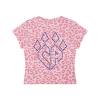 Women’s Leopard Print Crop T-Shirt