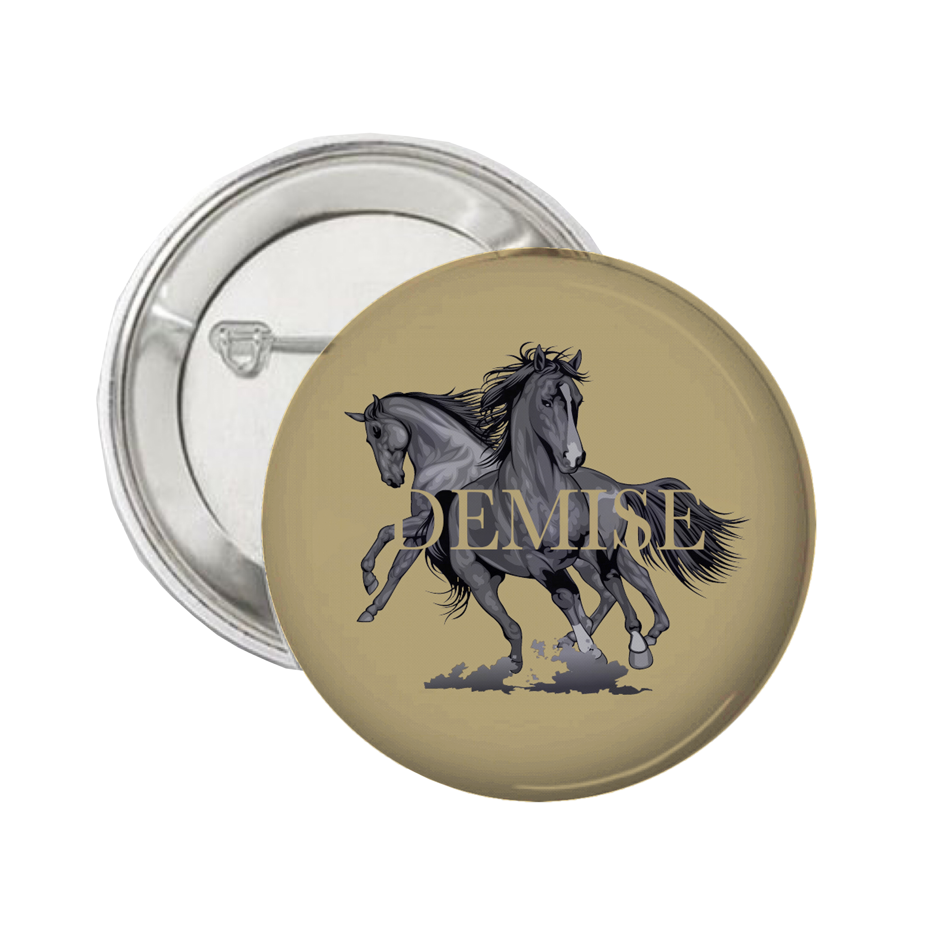 TWO SIMPLE BUTTON PINS image 0