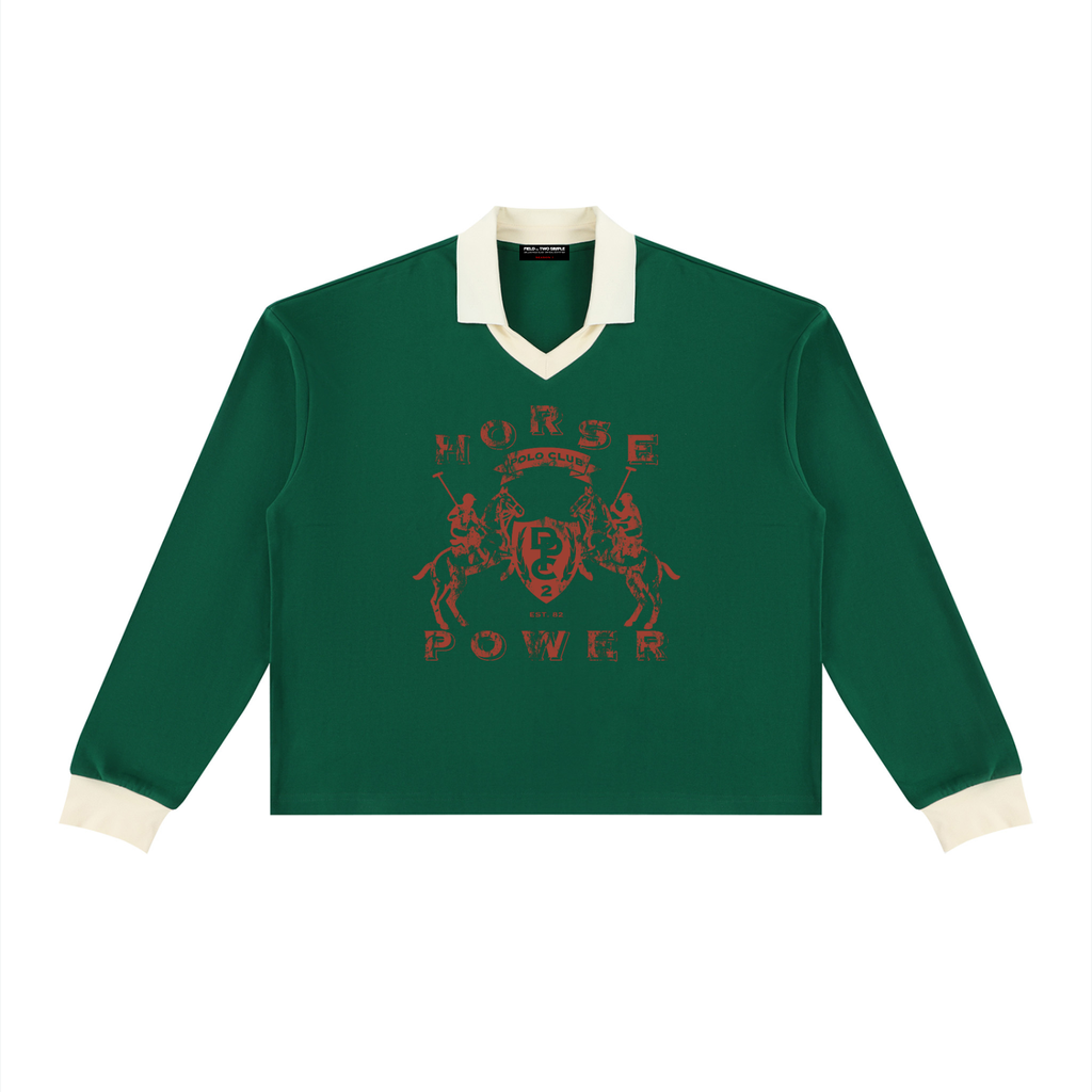 HORSE POWER LONG SLEEVE POLO by FIELD