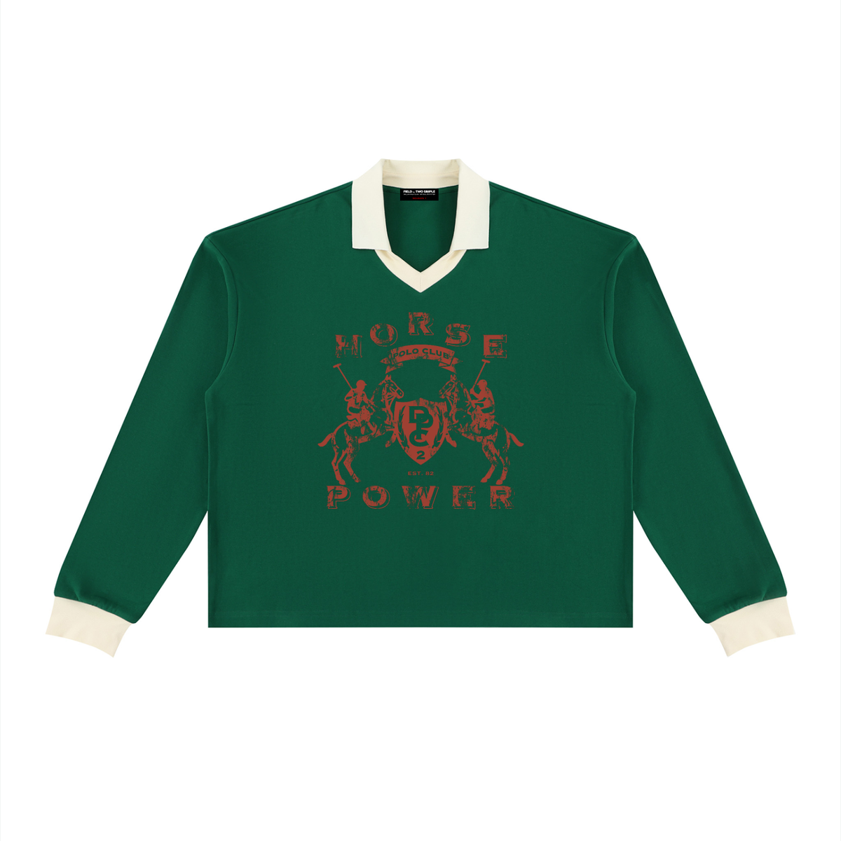 HORSE POWER LONG SLEEVE POLO by FIELD
