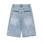 Men’s Vintage Wide Leg Denim Shorts
