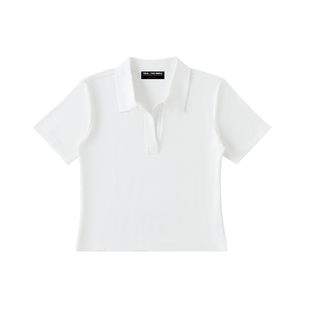 Bodycon Short Sleeve Polo Shirt