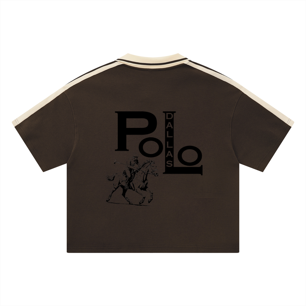 Unisex Color Block Polo Shirt