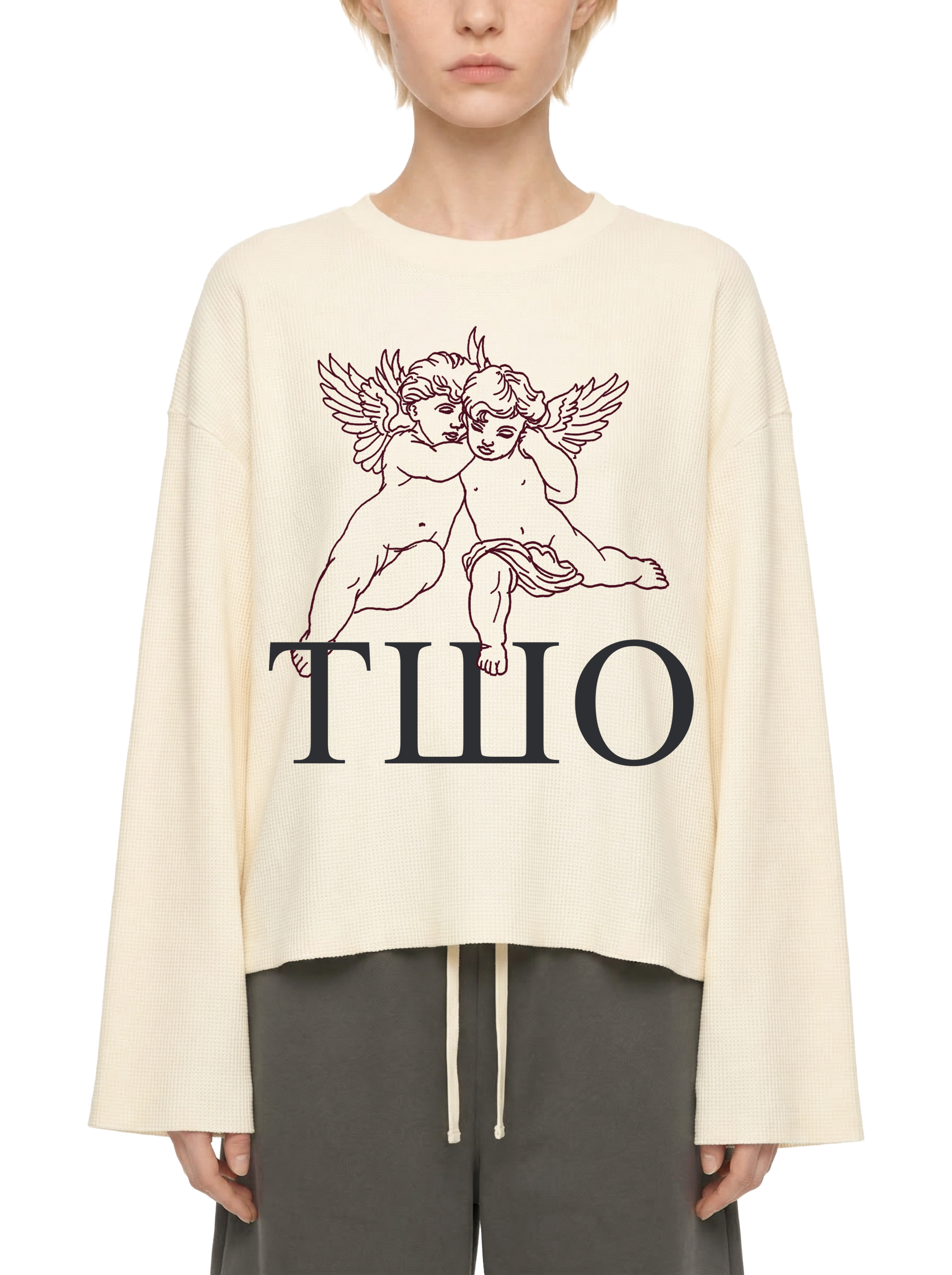 ANGEL WAFFLE TEE image 3
