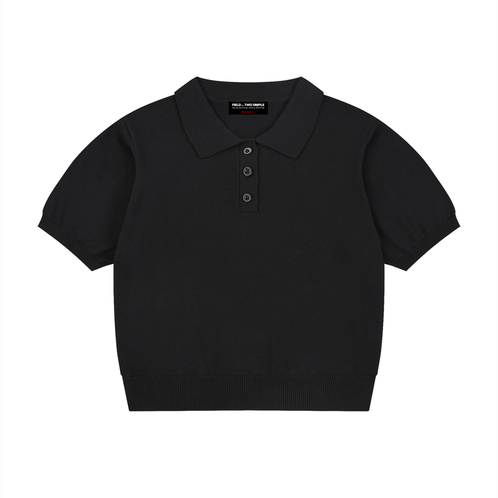 Women’s Knit Cotton Polo Shirt