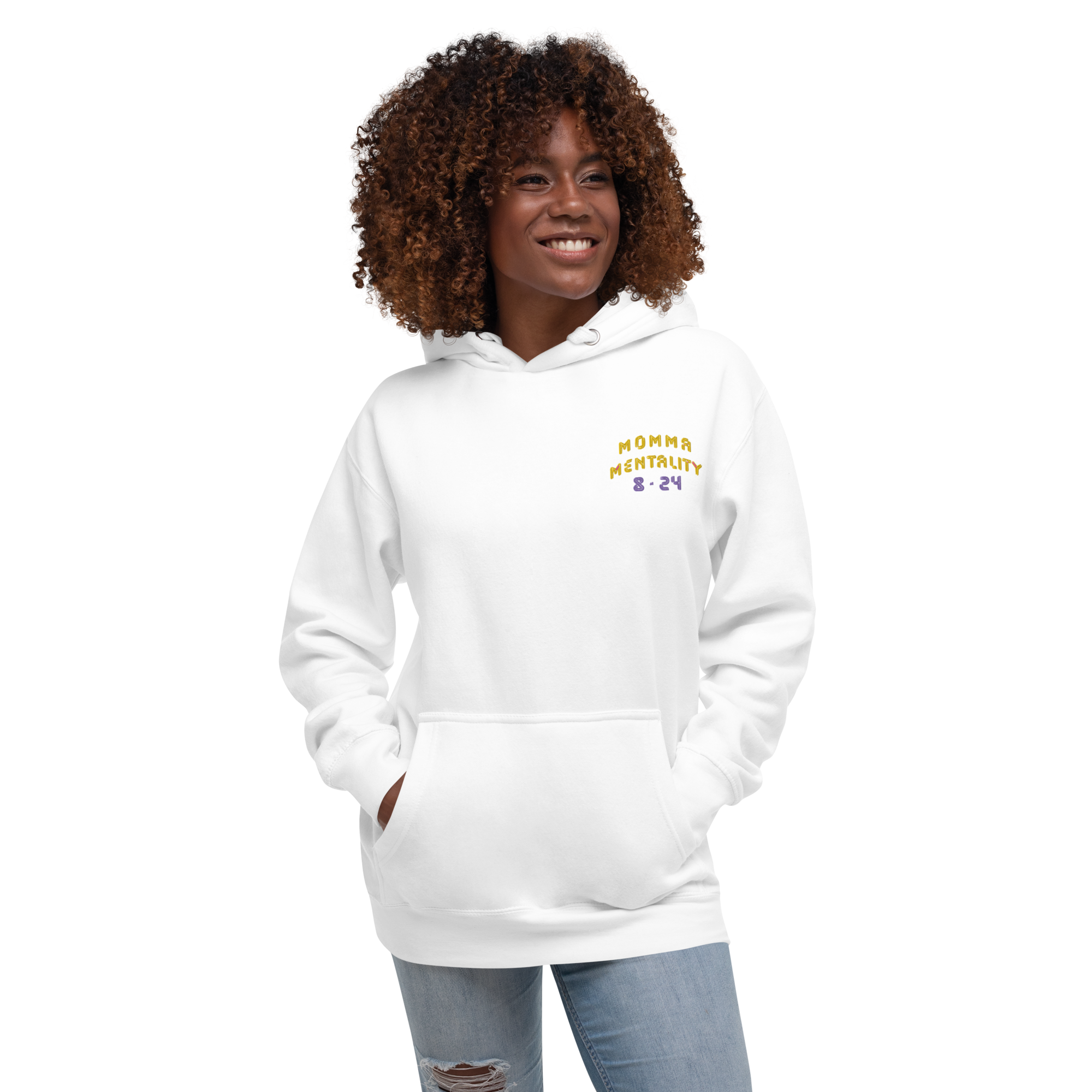 MOMMA MENTALITY HOODIE WHT image 6