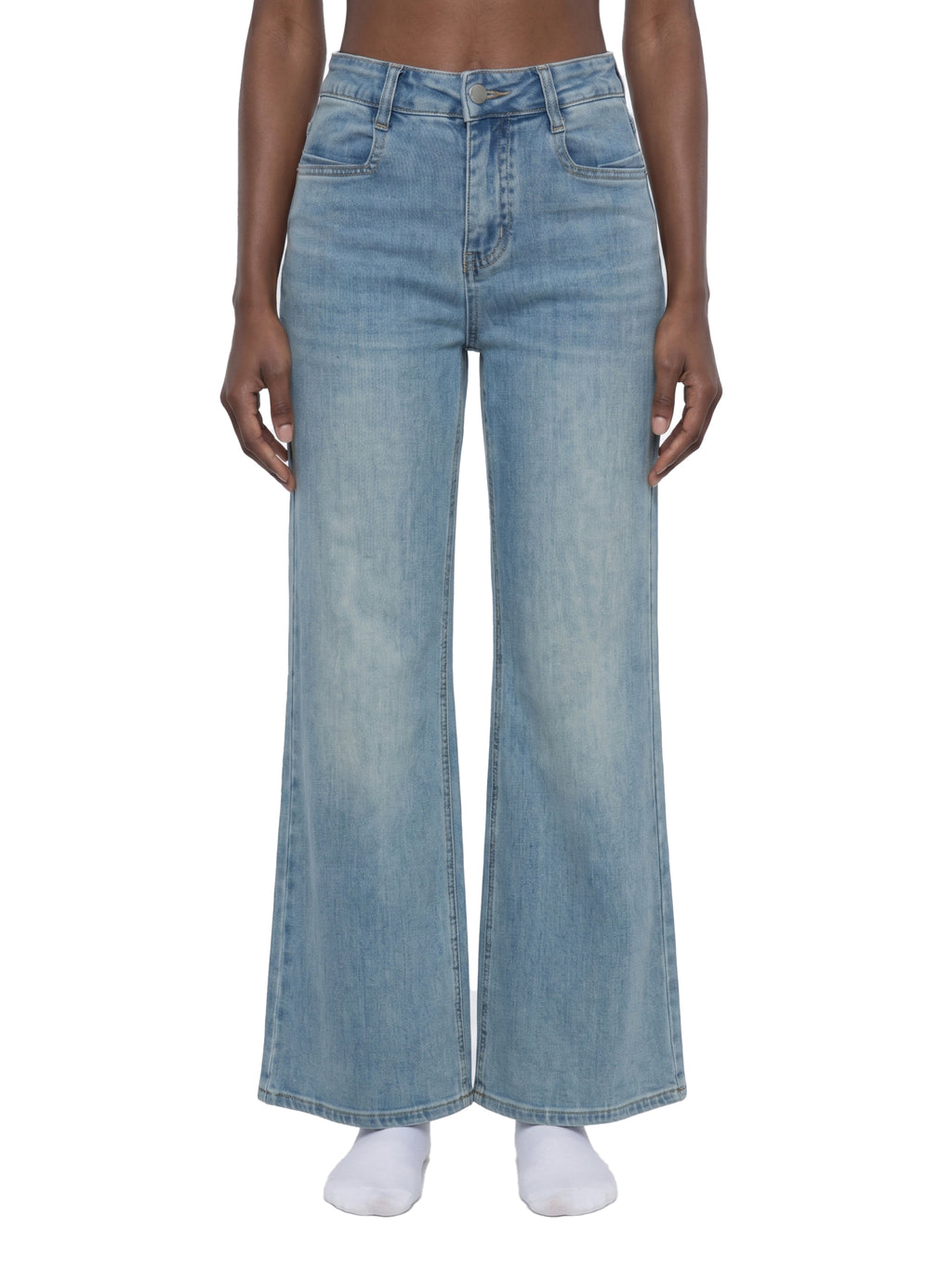 Women's Vintage Wash Flared Leg Jeans image 2