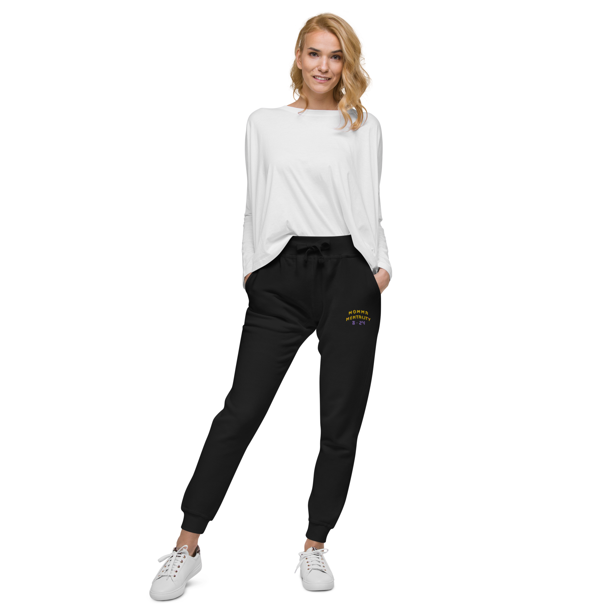 MOMMA MENTALITY SWEATS BLK image 2