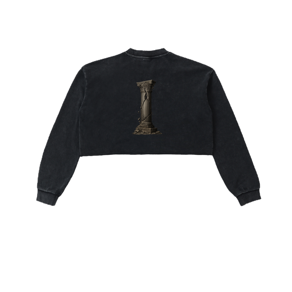 CORINTHIAN COLLUM CROPPED SWEATSHIRT image 0