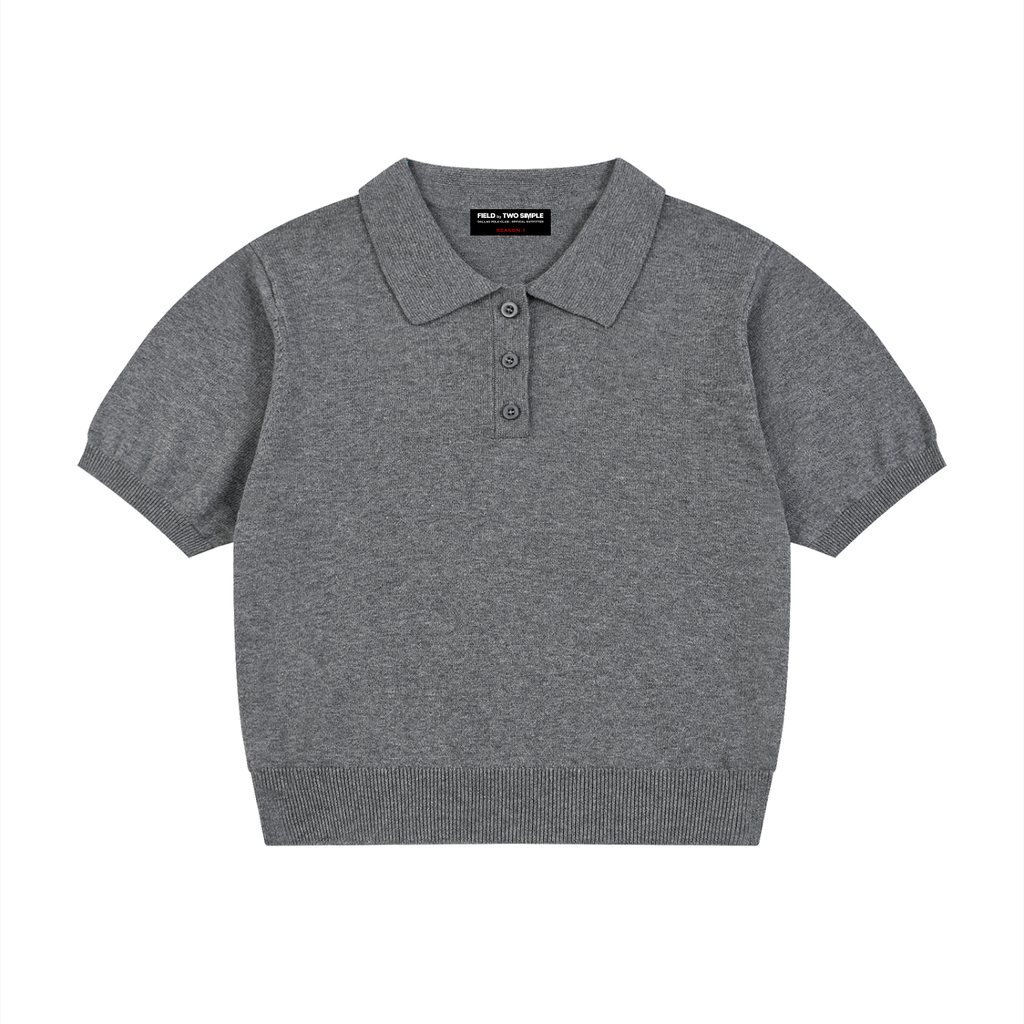 Women’s Knit Cotton Polo Shirt