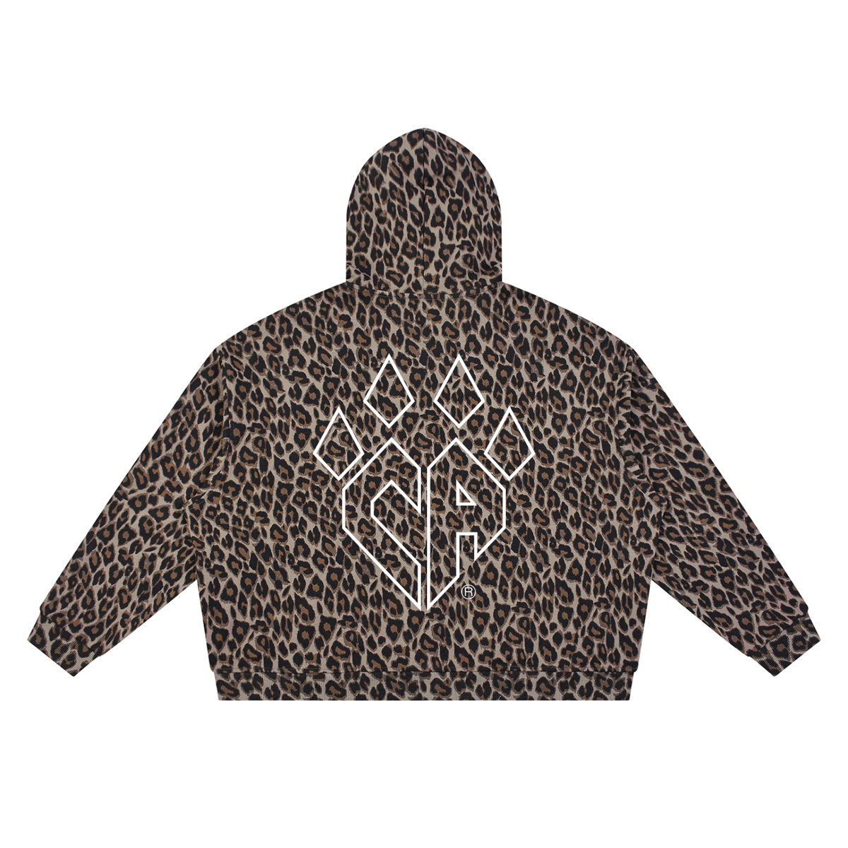 Unisex Leopard Full Zip Hoodie